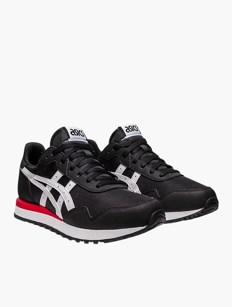 MyRunway Shop Asics Black White Tiger Runner Ii Shoes for Men
